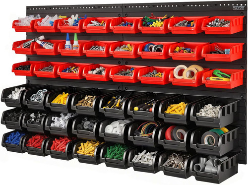 Bin wall mounted storage - 48-bin,