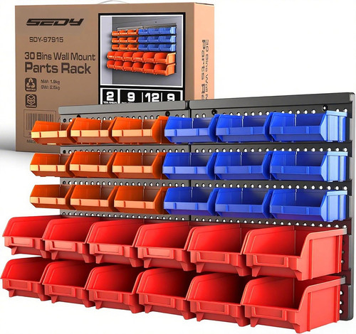Bin wall mounted storage - wall-mounted,