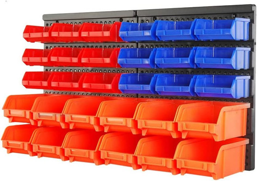 Wall mounted storage bins - wall,